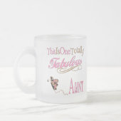 Dit is een heel fabelachtig tante roze matglas koffiemok (Links)