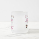 Dit is een heel fabelachtig tante roze matglas koffiemok (Center)