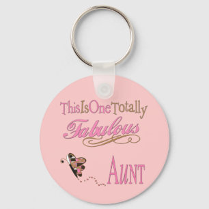 Dit is een heel fabelachtig tante roze sleutelhanger