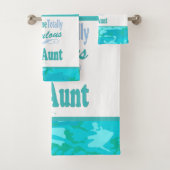 Dit is een heel fabelachtige tante Blue Butterfly Bad Handdoek (Insitu)