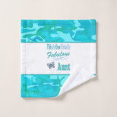Dit is een heel fabelachtige tante Blue Butterfly Bad Handdoek (Wasdoekje)
