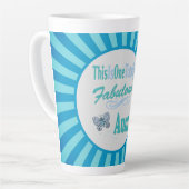 Dit is een heel fabelachtige tante Blue Butterfly Latte Mok (Linkerhoek)