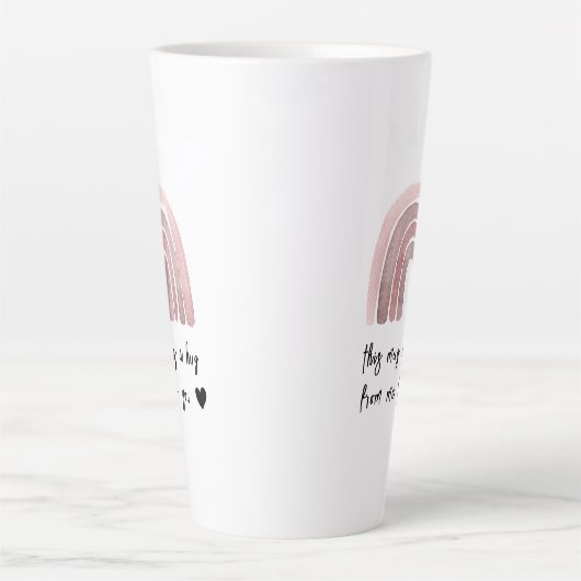 Dit is een hoefje van mij naar jou. latte mok (Voorkant)