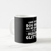 Dit is een hond op de reddingshond koffiemok (Voorkant links)