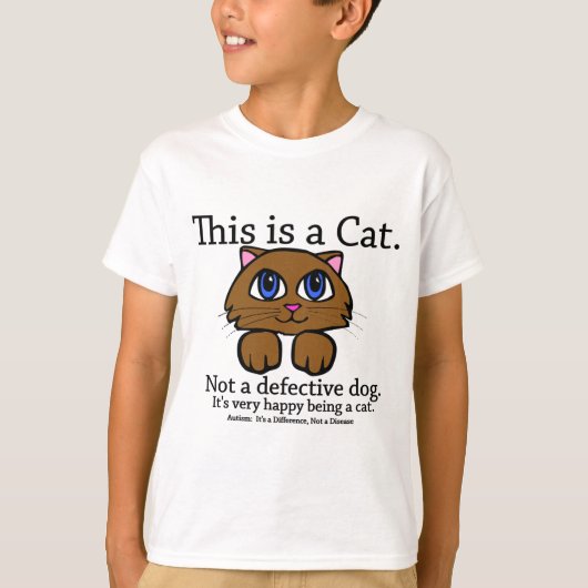 Dit is een Kat Kinderen Shirt (Voorkant)