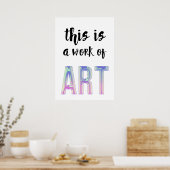 Dit is een kunstwerk poster (Keuken)
