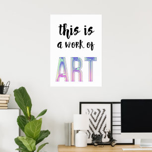 Dit is een kunstwerk poster