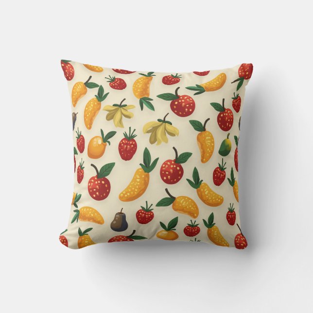 Dit is een kussen voor fruit. (Voorkant)