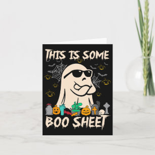 Dit is een laken coole spook leuk Halloween Co Kaart