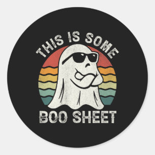 Dit is een laken coole spook leuk Halloween Co Ronde Sticker