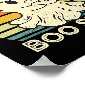 Dit is een laken grappig spook retro halloween poster (Hoek)