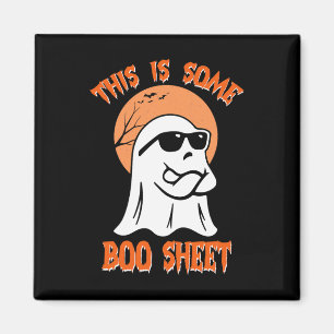 Dit is een laken Halloween Cool Ghost Fun Magneet