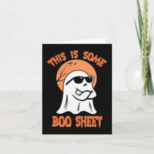 Dit is een laken Halloween Cool Ghost Funny Kaart