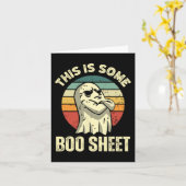 Dit is een laken Halloween Funny  GHO Kaart (Gele Bloem)