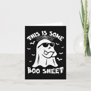Dit is een laken Halloween Ghost Funny Gift Kaart