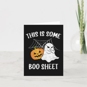 Dit is een laken Halloween Ghost Funny Gift Kaart