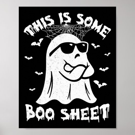 Dit is een laken Halloween Ghost Funny Gift Poster (Voorkant)