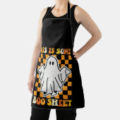 Dit is een laken Halloween Retro Ghost Schort (Insitu)