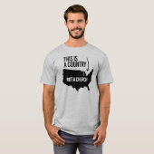 Dit is een land, geen kerk t-shirt (Voorkant volledig)