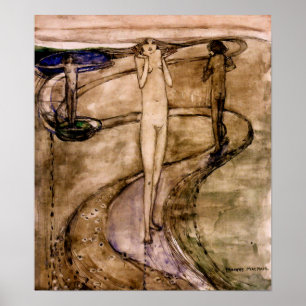 Dit is een lange weg die overgaat naar Desire Poster