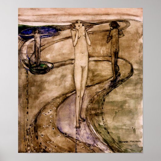 Dit is een lange weg die overgaat naar Desire Poster (Voorkant)