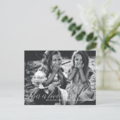 Dit is een liefde Eenvoudige Script Photo-Valentij Briefkaart (Staand voorkant)