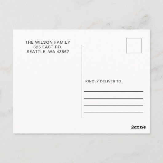 Dit is een liefde Eenvoudige Script Photo-Valentij Briefkaart (Achterkant)