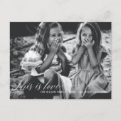 Dit is een liefde Eenvoudige Script Photo-Valentij Briefkaart (Voorkant)