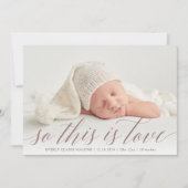 Dit is een liefdesfoto aankondiging (Voorkant)