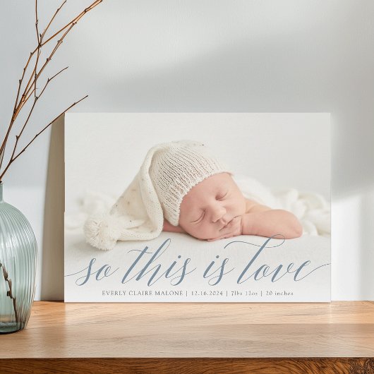 Dit is een liefdesfoto aankondiging