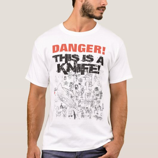 Dit is een mes. T-shirt (Voorkant)