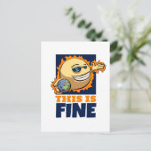 Dit is een mooie Cartoon voor de opwarming van de Briefkaart (Staand voorkant)