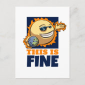 Dit is een mooie Cartoon voor de opwarming van de Briefkaart (Voorkant)