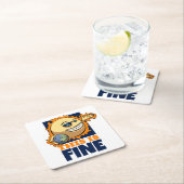 Dit is een mooie Cartoon voor de opwarming van de  Kartonnen Onderzetters (Insitu)