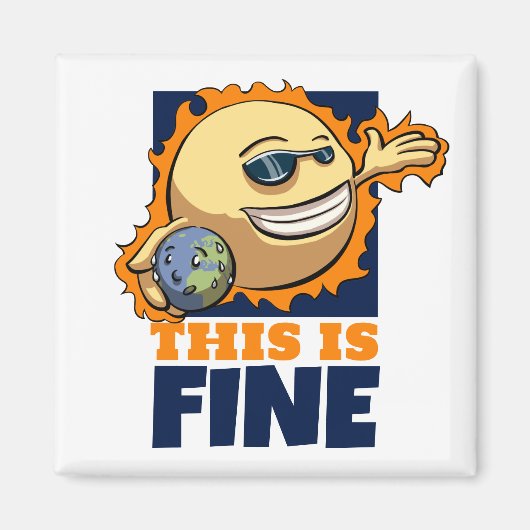 Dit is een mooie Cartoon voor de opwarming van de  Magneet (Voorkant)