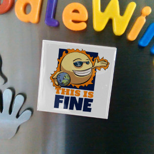 Dit is een mooie Cartoon voor de opwarming van de  Magneet