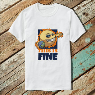 Dit is een mooie Cartoon voor de opwarming van de  T-shirt