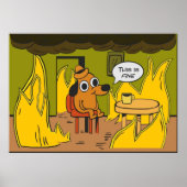 Dit is een mooie mueme hond poster (Voorkant)