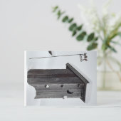 dit is een mooie winter buiten het briefkaart . (Staand voorkant)