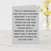 Dit is een motivatie kaart voor zakelijk gebruik.. (Gele Bloem)