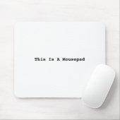 Dit is een Mousepad Muismat (Met muis)