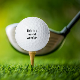 Dit is een no-hit wonder, Grappig, Gepersonaliseer Golfballen