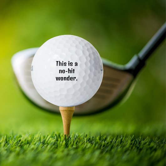 Dit is een no-hit wonder, Grappig,Persoonlijk Golfballen