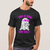Dit is een of ander boekenblad Funny Halloween Gho T-shirt (Voorkant)
