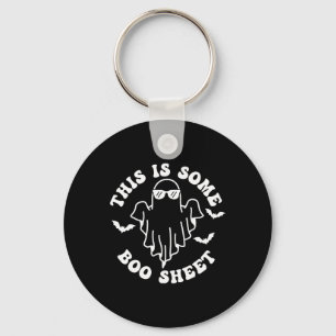 Dit is een of ander Halloween Boo Ghost kostuum Sleutelhanger