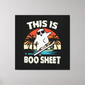 Dit is een of andere boekenblad Halloween Ghost sc Canvas Afdruk (Voorkant)