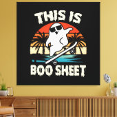 Dit is een of andere boekenblad Halloween Ghost sc Canvas Afdruk (Insitu (Woonkamer))