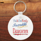 Dit is een ongelooflijk daughter Gift Sleutelhanger (Voorkant)
