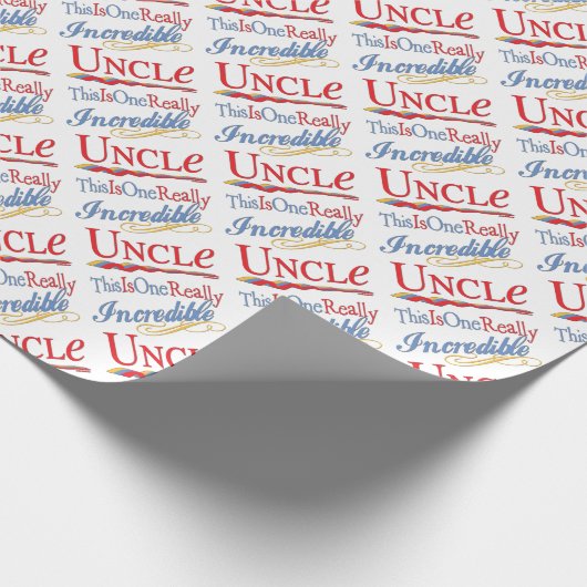 Dit is een ongelooflijk oomcadeau cadeaupapier (Hoek)