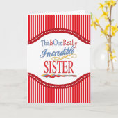 Dit is een ongelooflijk zustergeschenk kaart (Gele Bloem)